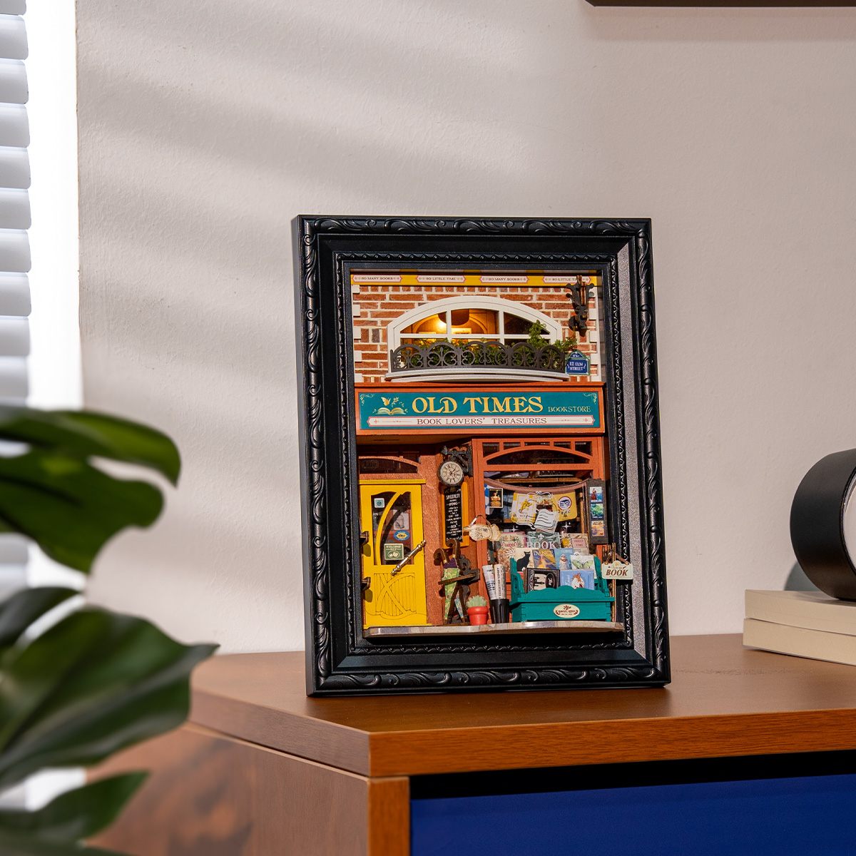 Rolife 3D Houten Puzzel Old Times Boekhandel DP004 - Afbeelding 2
