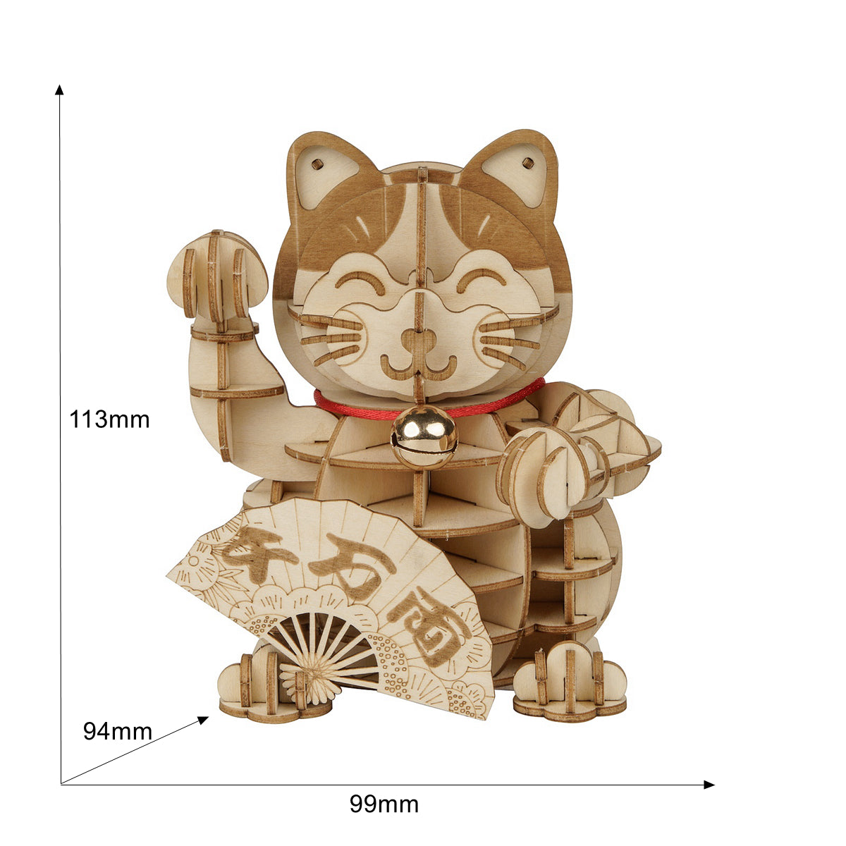 Rolife 3D Houten Puzzel Plutus Cat – TG303 - Afbeelding 3