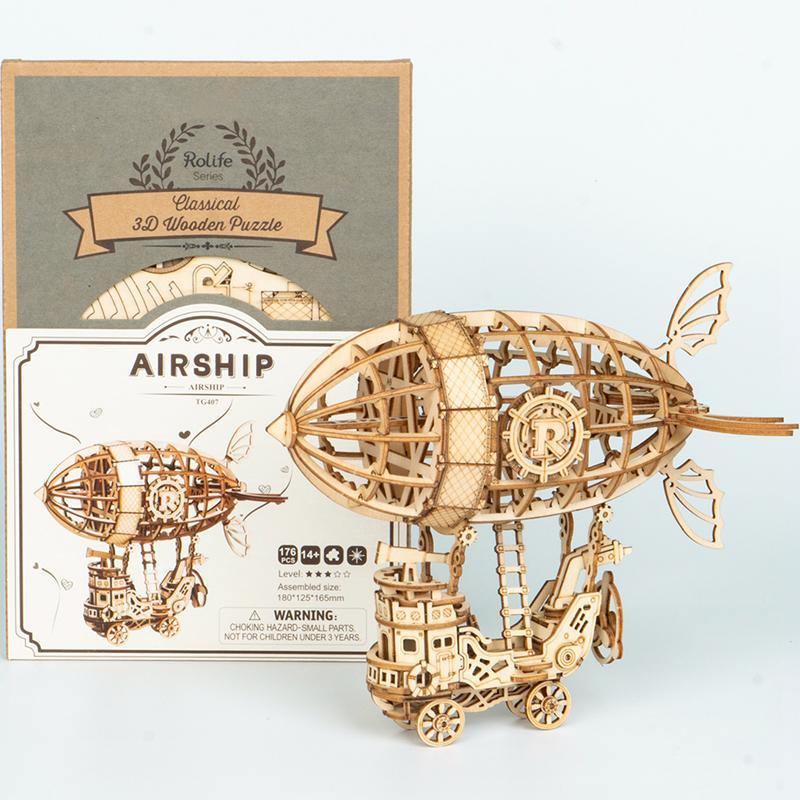 Rolife 3D Houten Puzzel Luchtschip – TG407 - Afbeelding 6
