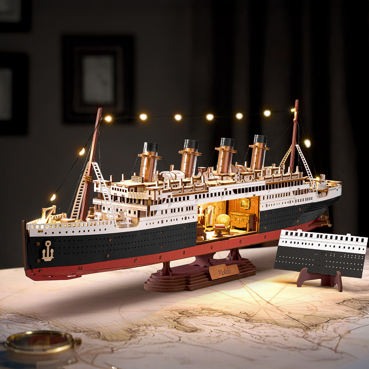 Rolife 3D Houten Puzzel 1912 Eternal Atlantic Voyager – TGL02 - Afbeelding 2