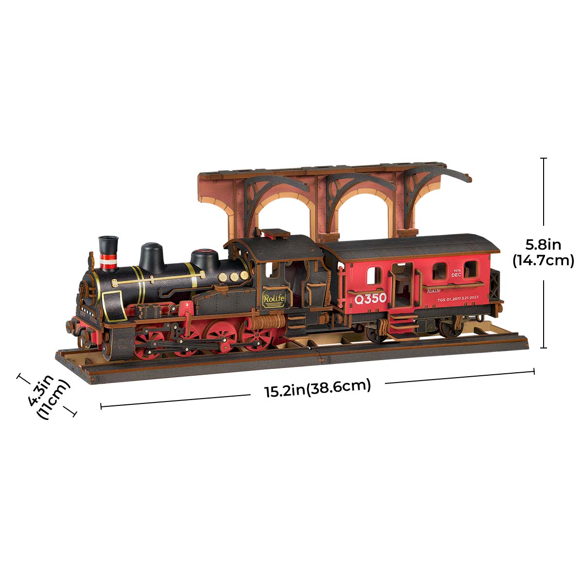 Rolife 3D Houten Puzzel Steam Journey – TGS01 - Afbeelding 6