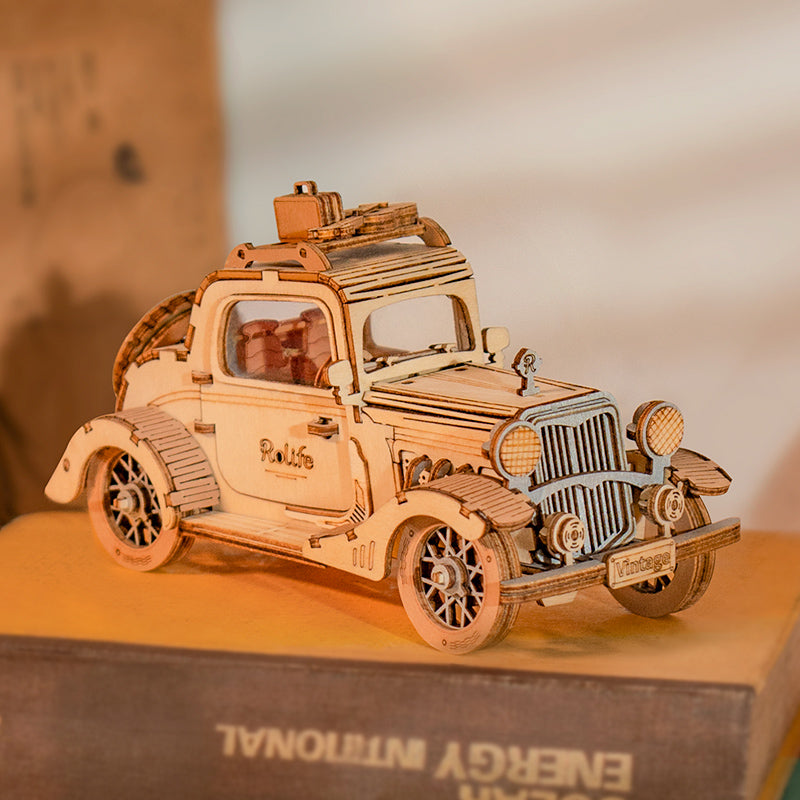 Rolife 3D Houten Puzzel Vintage Auto – TG504