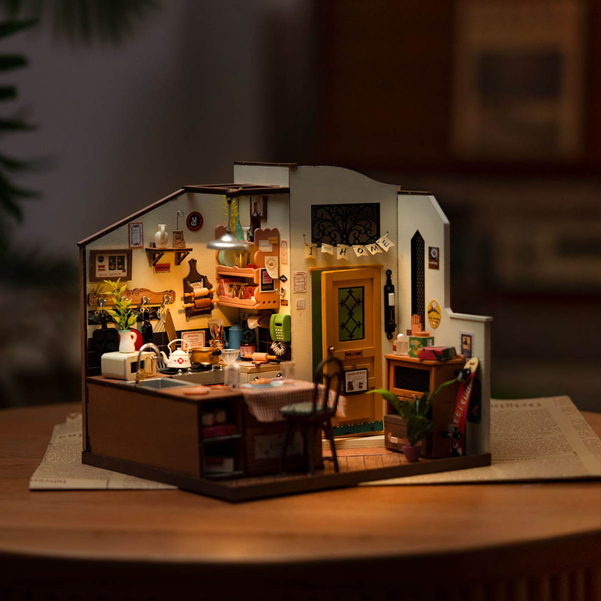 Rolife DIY Miniatuurhuis Gezellige Keuken DG159 - Afbeelding 3