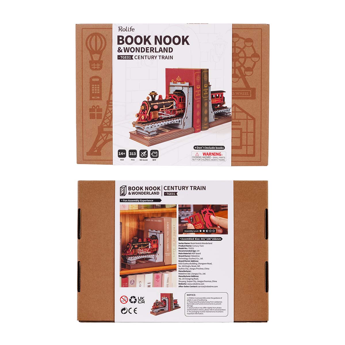 Rolife DIY Boekenhoek Century Train – TGE01 - Afbeelding 8