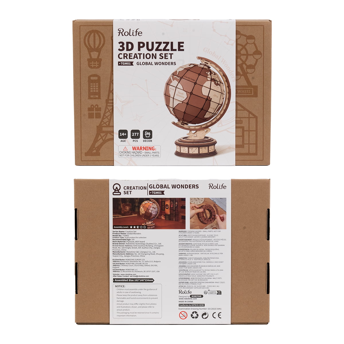 Rolife 3D Houten Puzzel Global Wonders – TGM01 - Afbeelding 6