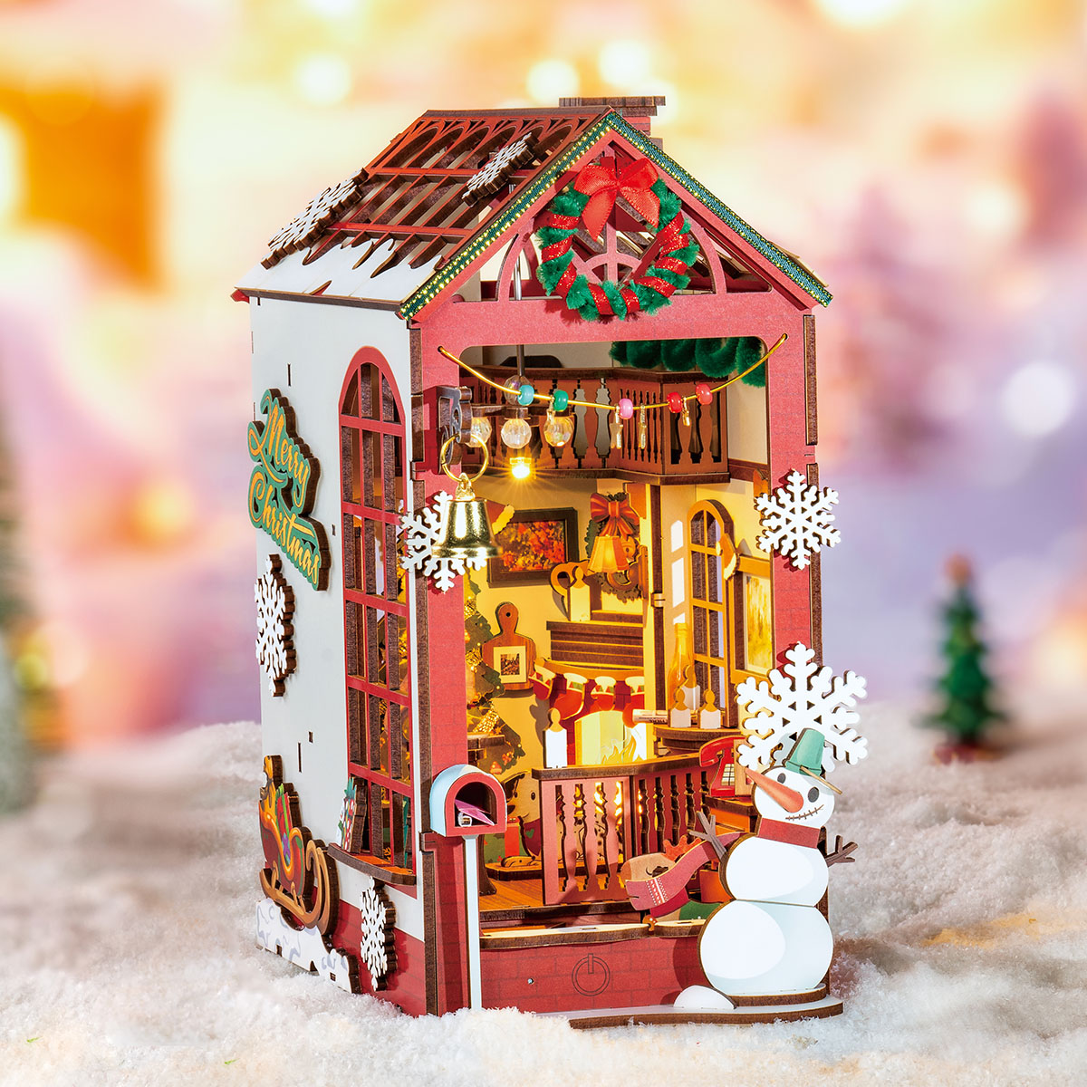Rolife DIY Boekenhoek Kerstinterieur TGC07 - Afbeelding 3