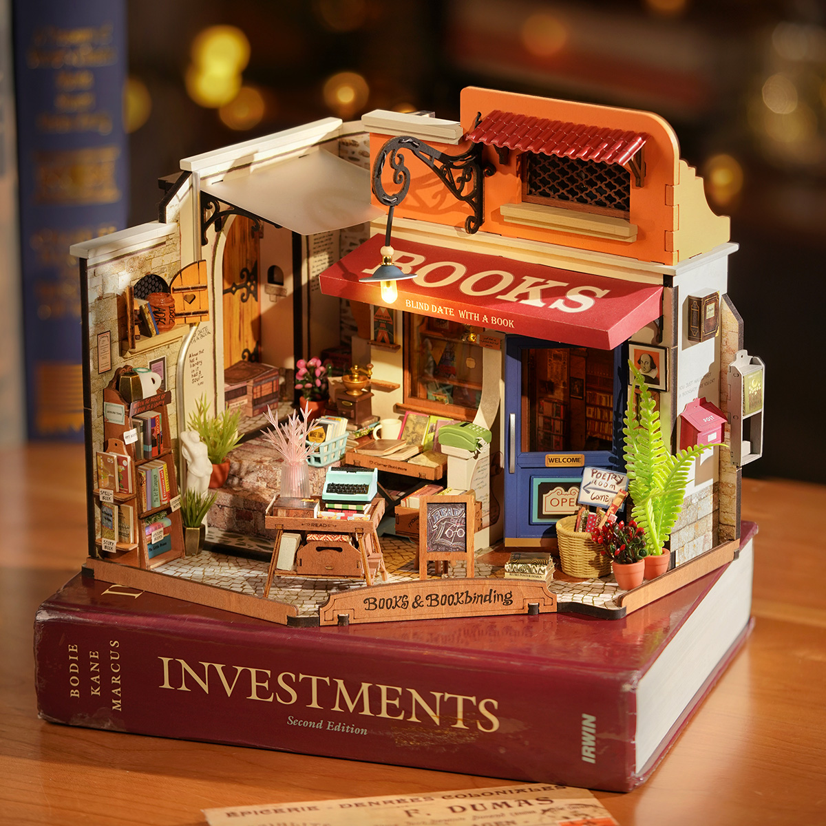Rolife DIY Miniatuurhuis Hoekboekwinkel DG164 - Afbeelding 2