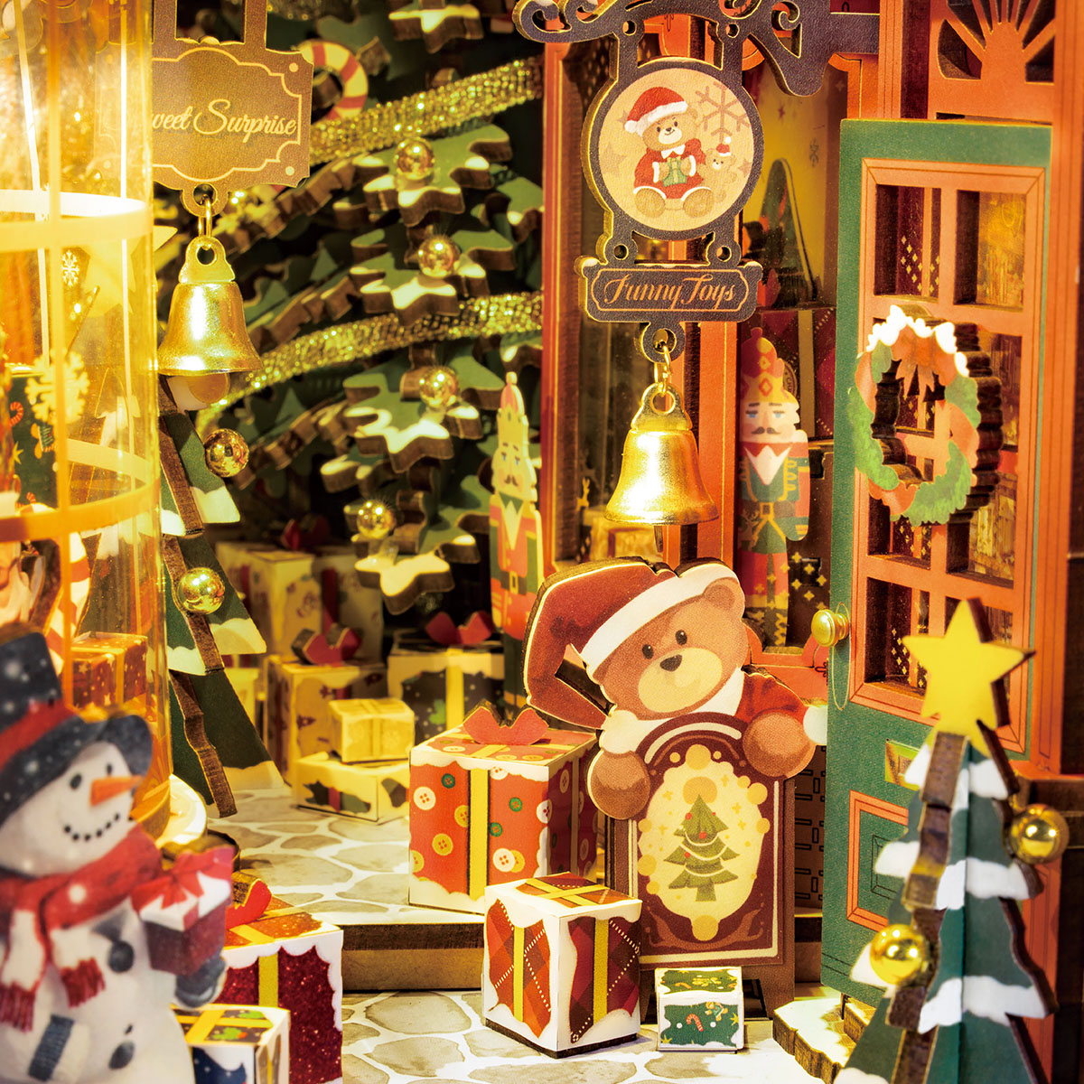 Rolife DIY Boekenhoek Kerststraat TGC06 - Afbeelding 3