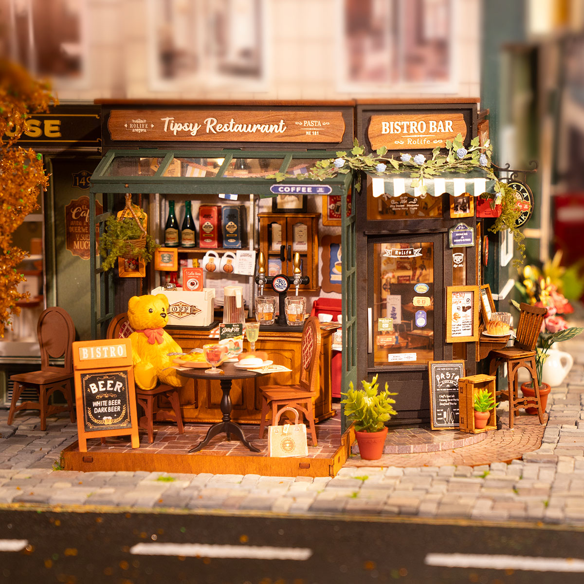 Rolife DIY Miniatuurhuis Tipsy Restaurant DG167 - Afbeelding 2