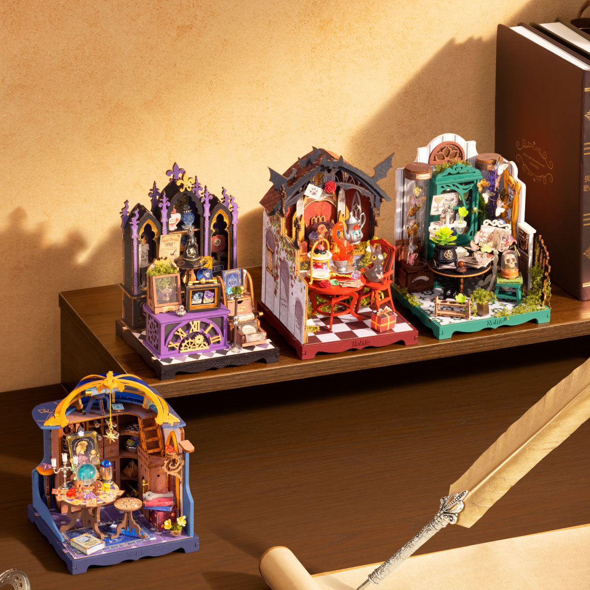 Rolife DIY Miniatuurhuis Toverdranken Werkplaats DS057 - Afbeelding 3