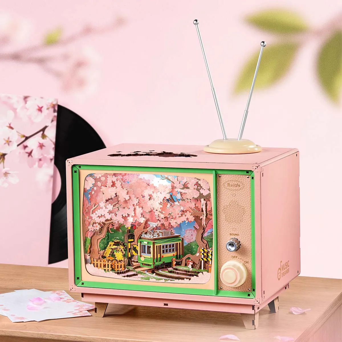 Rolife DIY Muziekdoos Sakura Dreamy Tour – AMT02 - Afbeelding 2