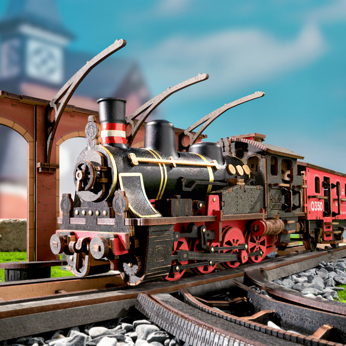 Rolife 3D Houten Puzzel Steam Journey – TGS01 - Afbeelding 5