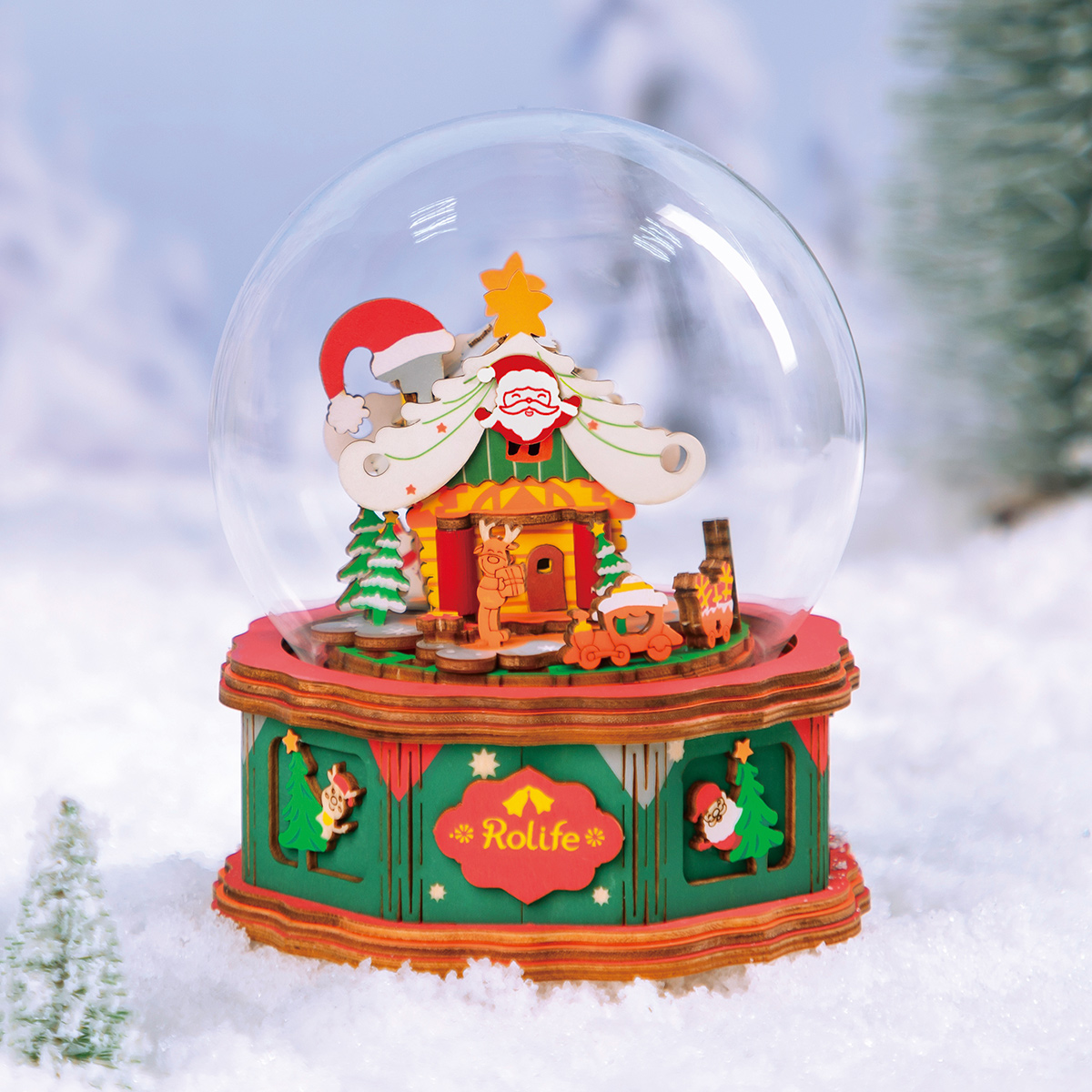 Rolife DIY Muziekdoos Christmas Town – AM46 - Afbeelding 4