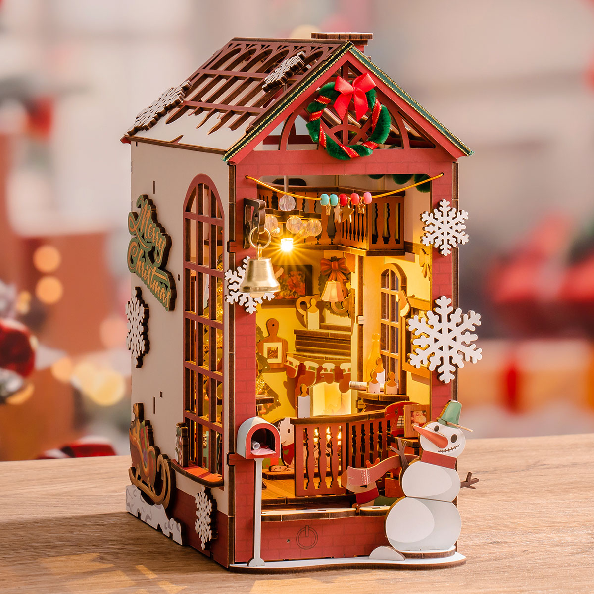 Rolife DIY Boekenhoek Kerstinterieur TGC07 - Afbeelding 2