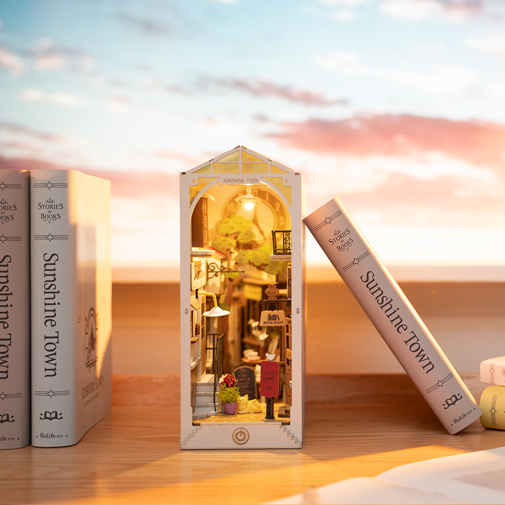 Rolife DIY Boekenhoek Sunshine Town TGB02 - Afbeelding 2