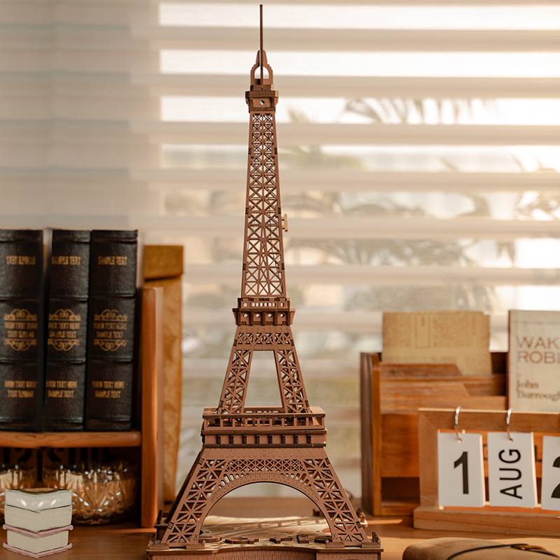 Rolife 3D Houten Puzzel Night of the Eiffel Tower – TGL01 - Afbeelding 4