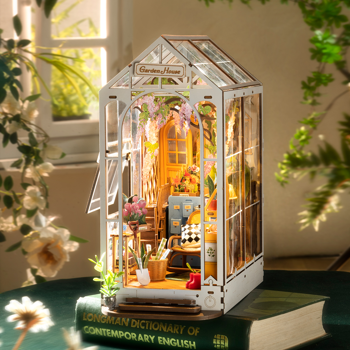 Rolife DIY Boekenhoek Vakantie Tuinhuis TGB06 - Afbeelding 2