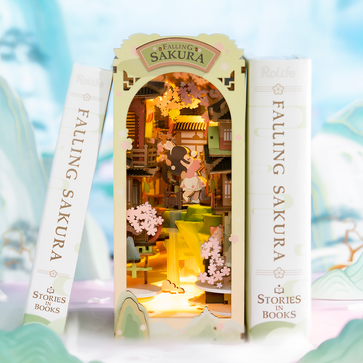 Rolife DIY Boekenhoek Vallende Sakura TGB05 - Afbeelding 2