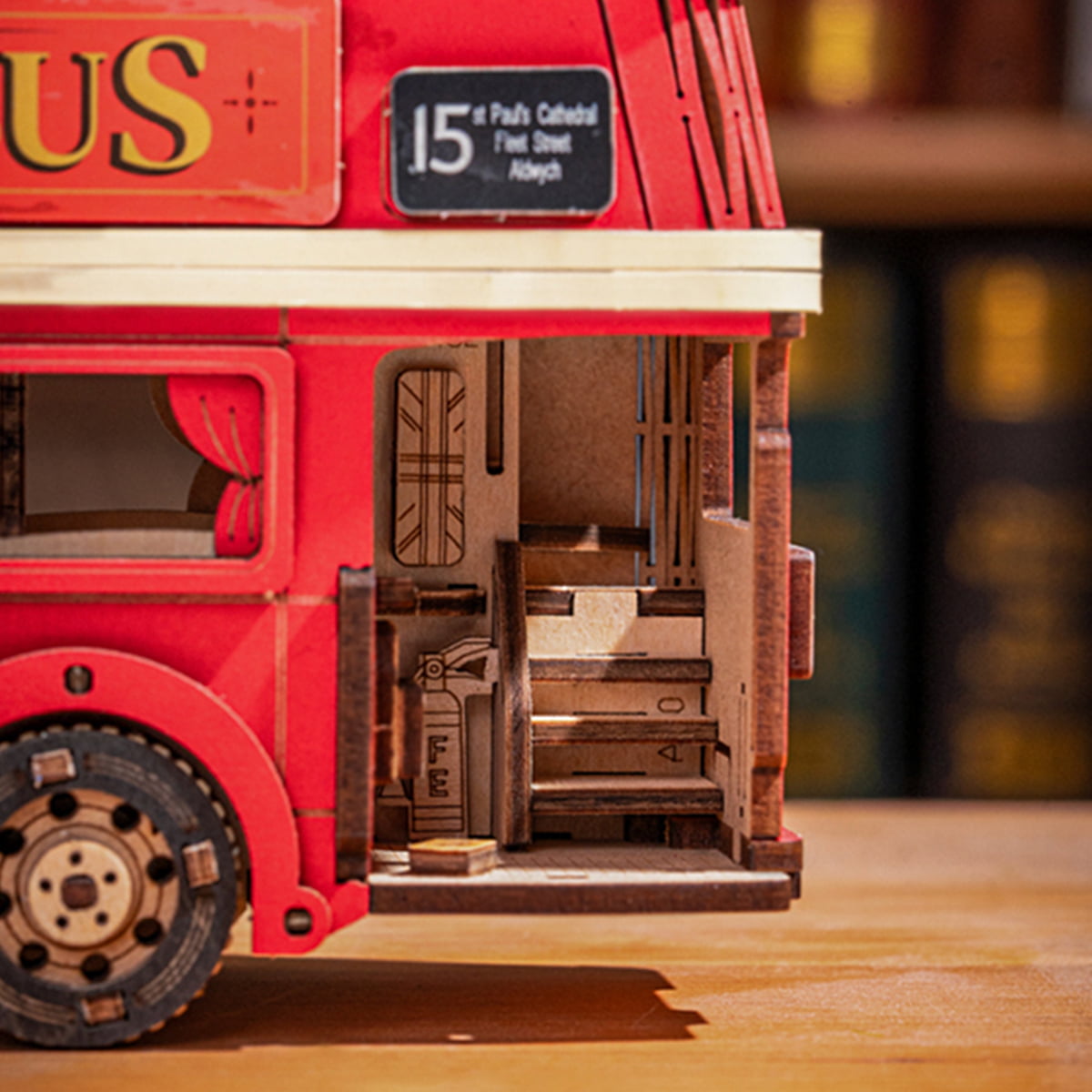 Rolife 3D Houten Puzzel London Bus – TGM02 - Afbeelding 5