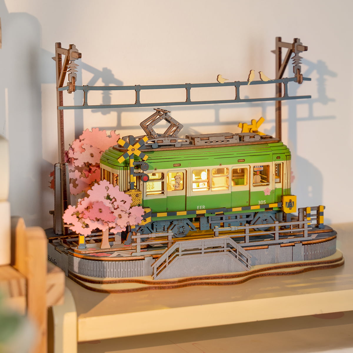 Rolife 3D Houten Puzzel Sakura Journey – TGS02 - Afbeelding 2