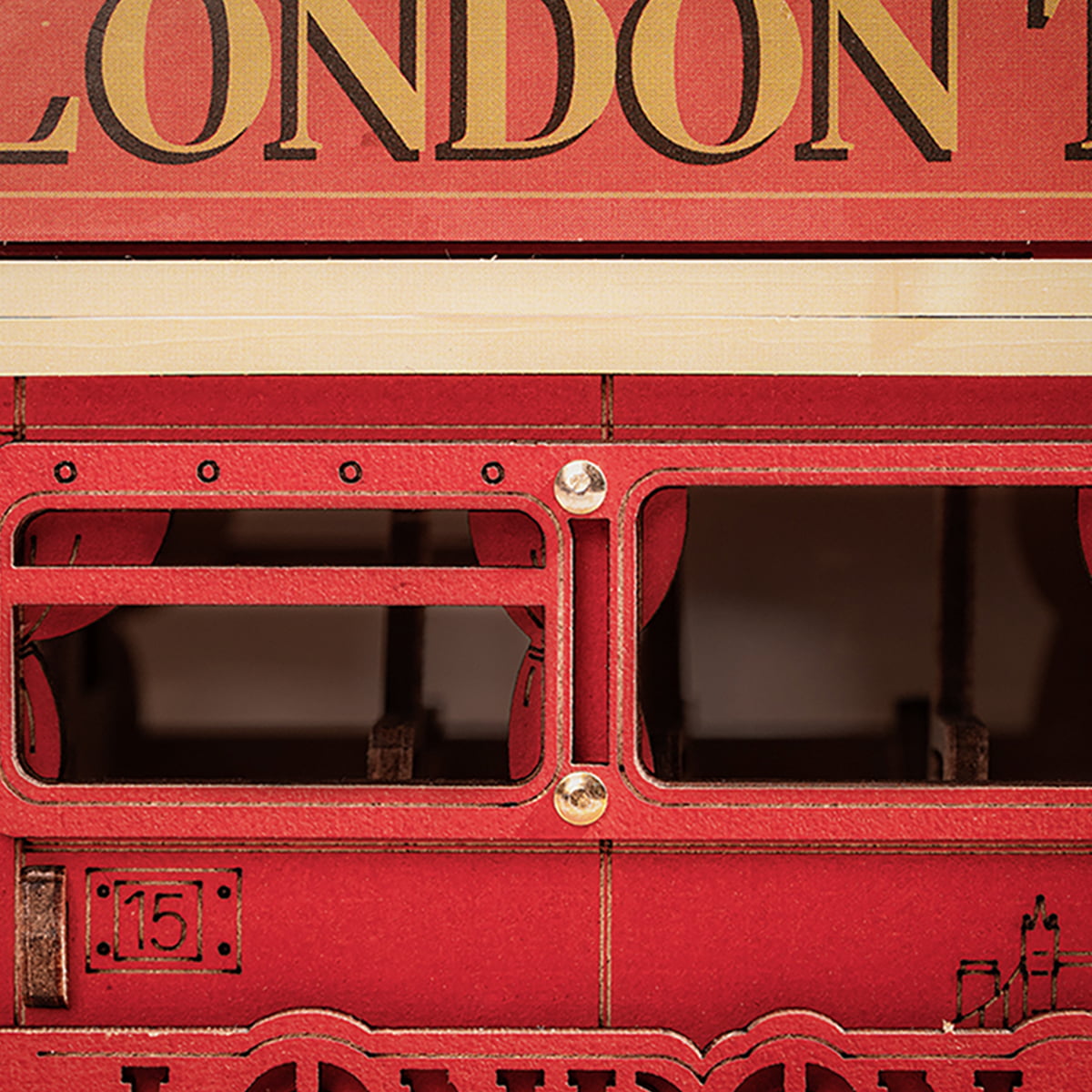 Rolife 3D Houten Puzzel London Bus – TGM02 - Afbeelding 6