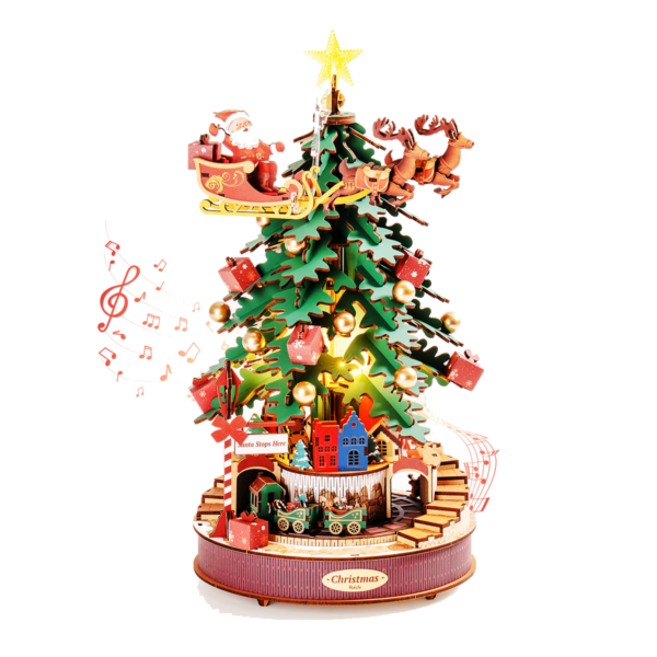 Rolife 3D Houten Puzzel Christmas Melody Tree – AMS01