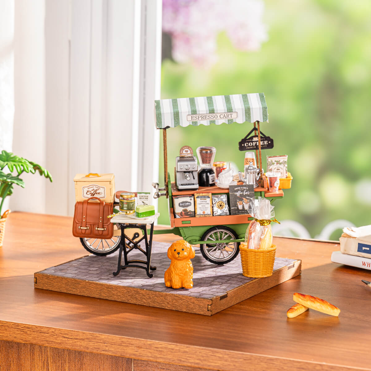Rolife DIY Miniatuurhuis Aromatische Koffiekar DG182 - Afbeelding 2
