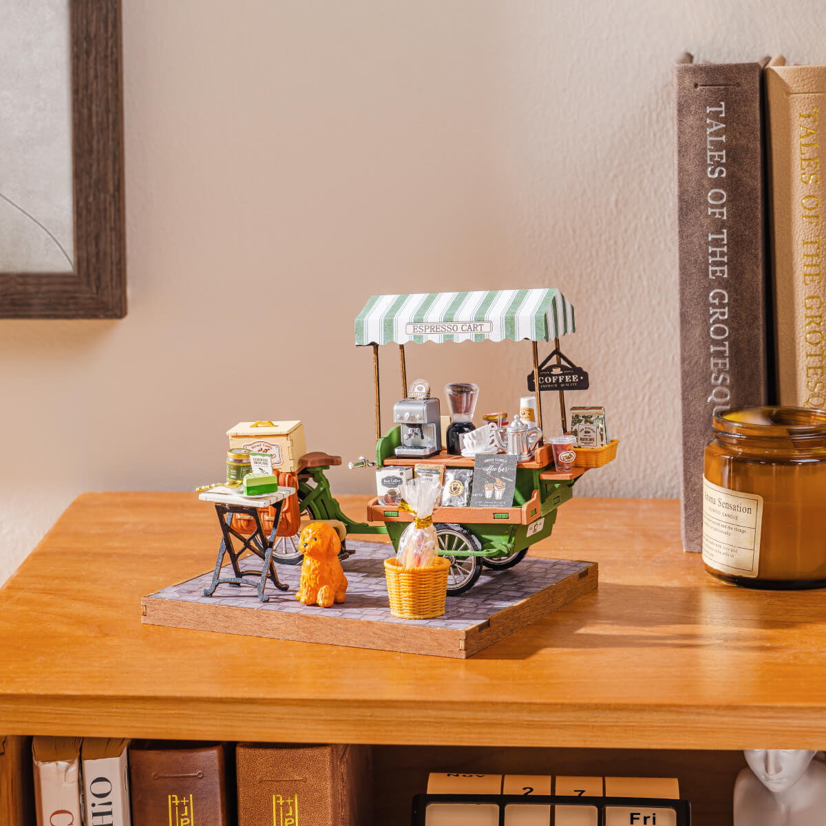 Rolife DIY Miniatuurhuis Aromatische Koffiekar DG182 - Afbeelding 3