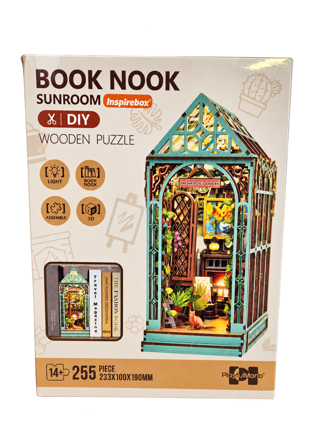 Verpakking van Inspirebox Sunroom book nook BE013166