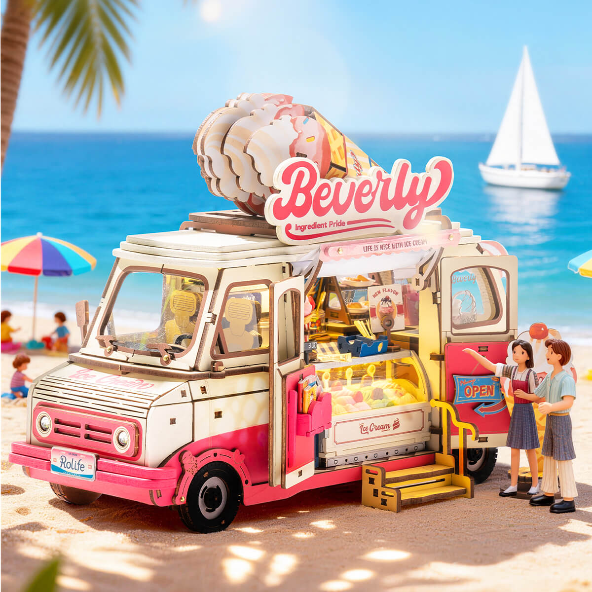 Rolife 3D Houten Puzzel Beverly's IJstruck – TGS06 - Afbeelding 3