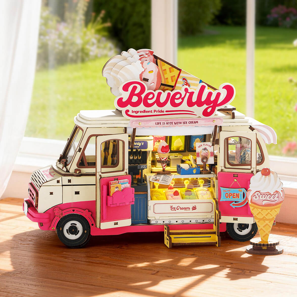 Rolife 3D Houten Puzzel Beverly's IJstruck – TGS06 - Afbeelding 2