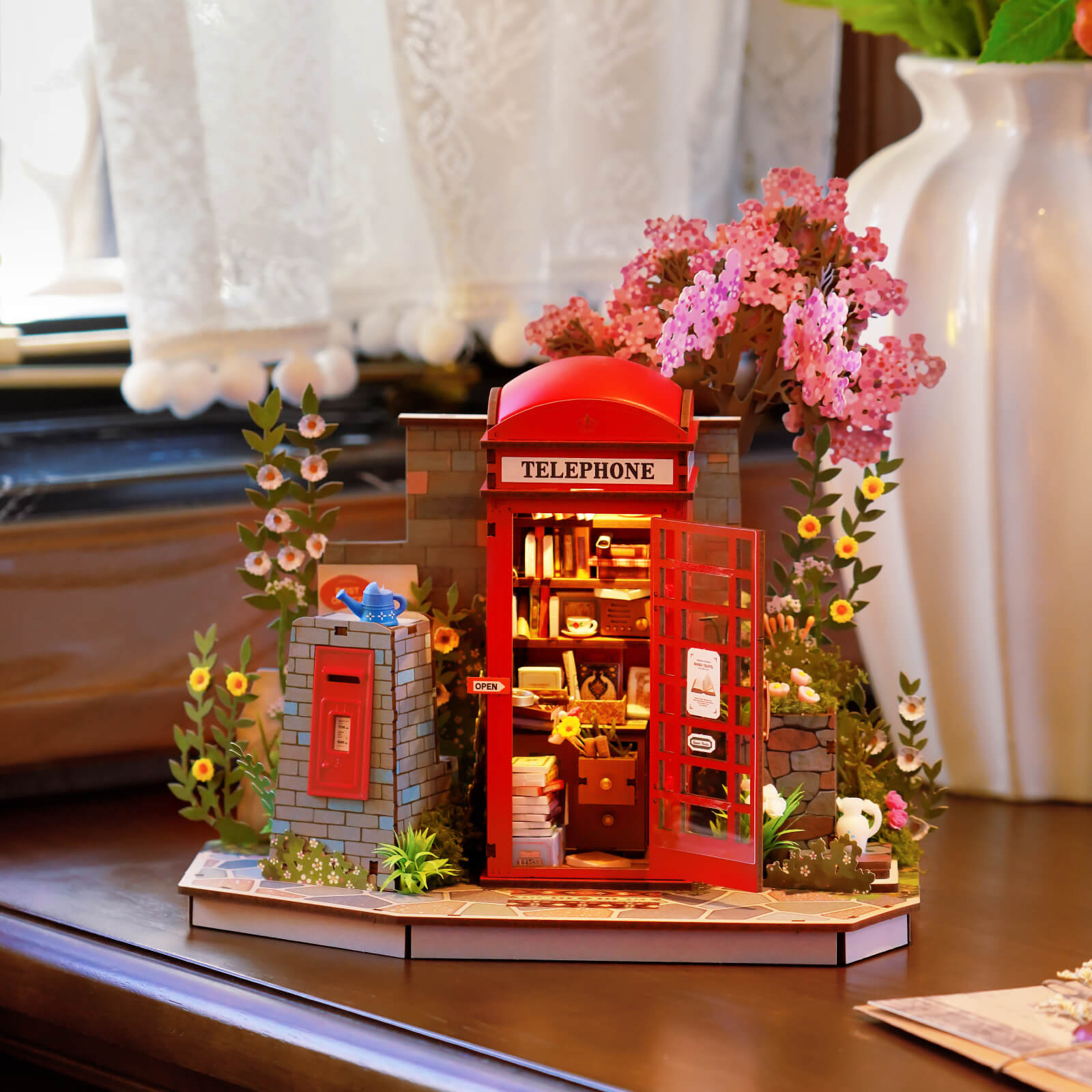 Rolife 3D Houten Puzzel Blossom Book Booth TGS05 - Afbeelding 2