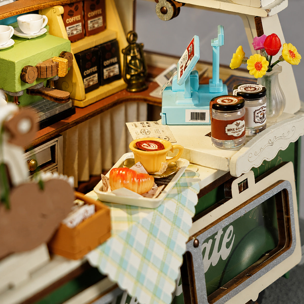 Rolife 3D Houten Puzzel Leo's Koffietruck – TGS07 - Afbeelding 3