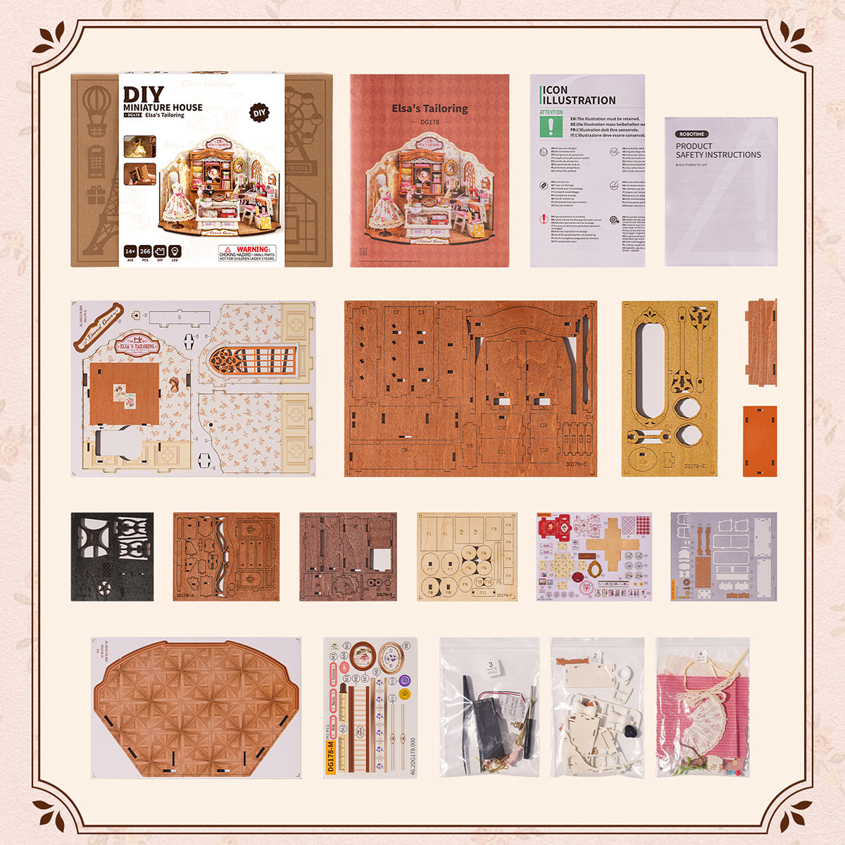 Rolife DIY Miniatuurhuis Elsa’s Kleermakersatelier DG178 - Afbeelding 3