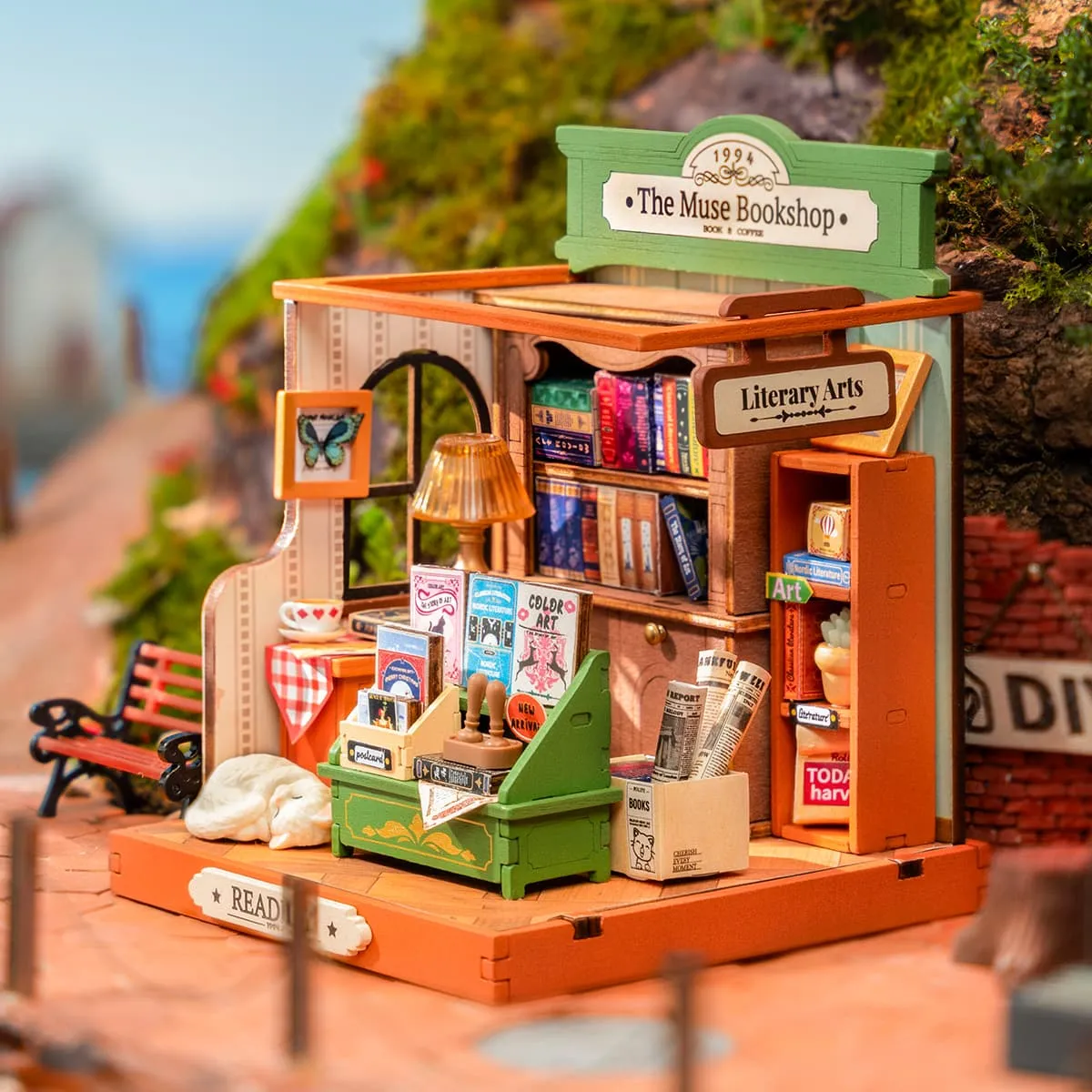 Rolife DIY Miniatuurhuis The Muse Boekwinkel DS040 - Afbeelding 2