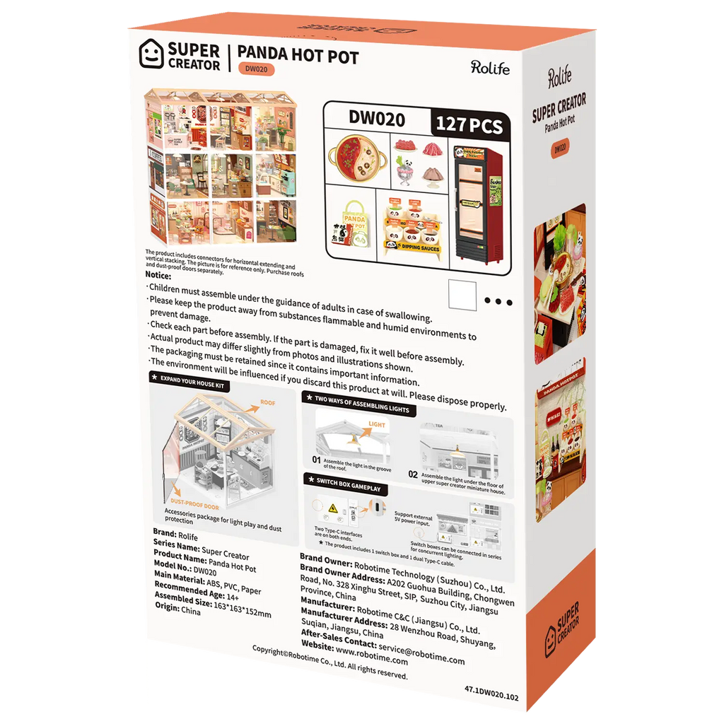 Rolife Panda Hot Pot DW020 - Afbeelding 3