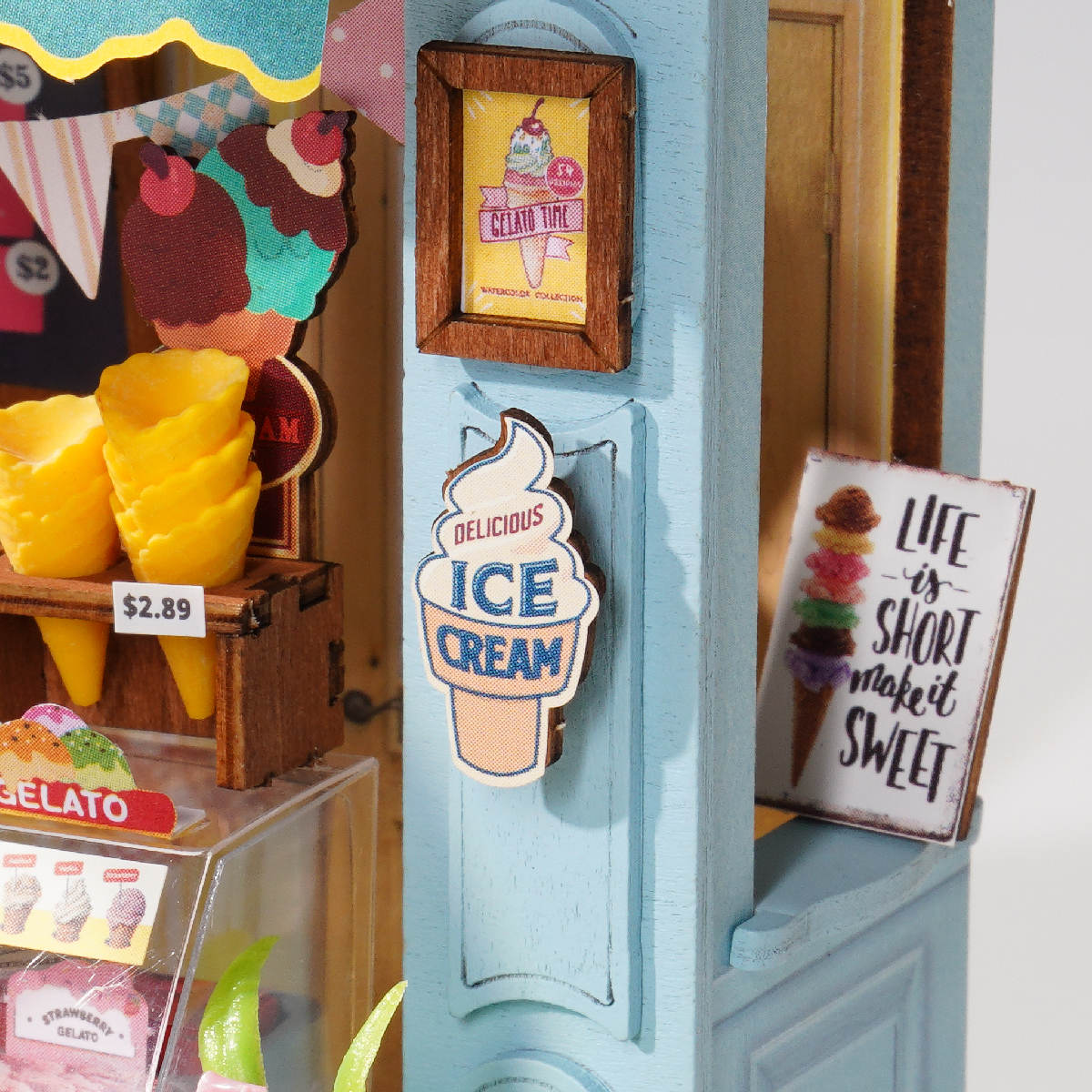 Rolife DIY Miniatuurhuis Gelato IJskraam DS052 - Afbeelding 3