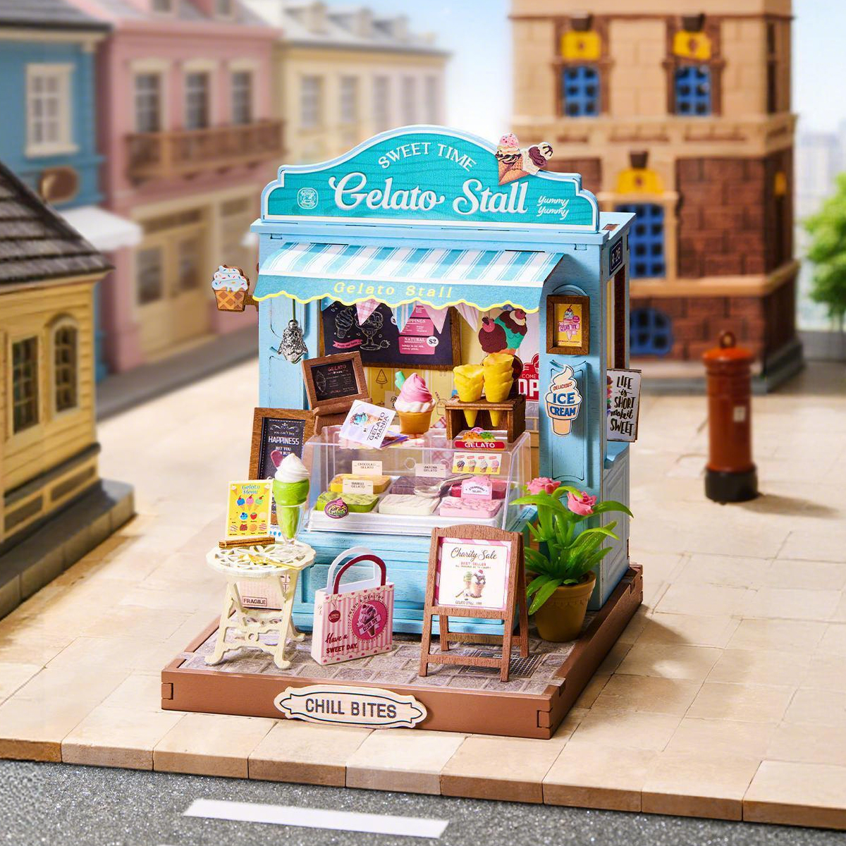 Rolife DIY Miniatuurhuis Gelato IJskraam DS052 - Afbeelding 2
