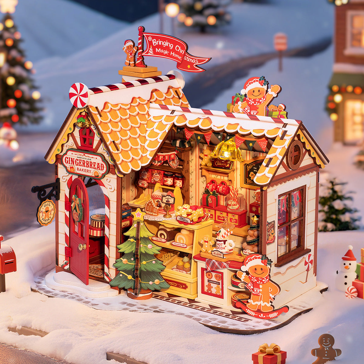 Rolife DIY Miniatuurhuis Peperkoekhuis DG176 - Afbeelding 2