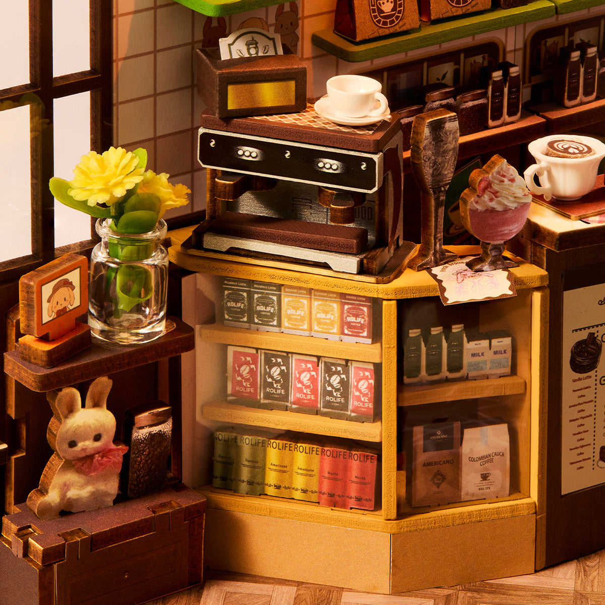 Rolife DIY Boekenhoek Holiday Cafe – TGB15 - Afbeelding 4