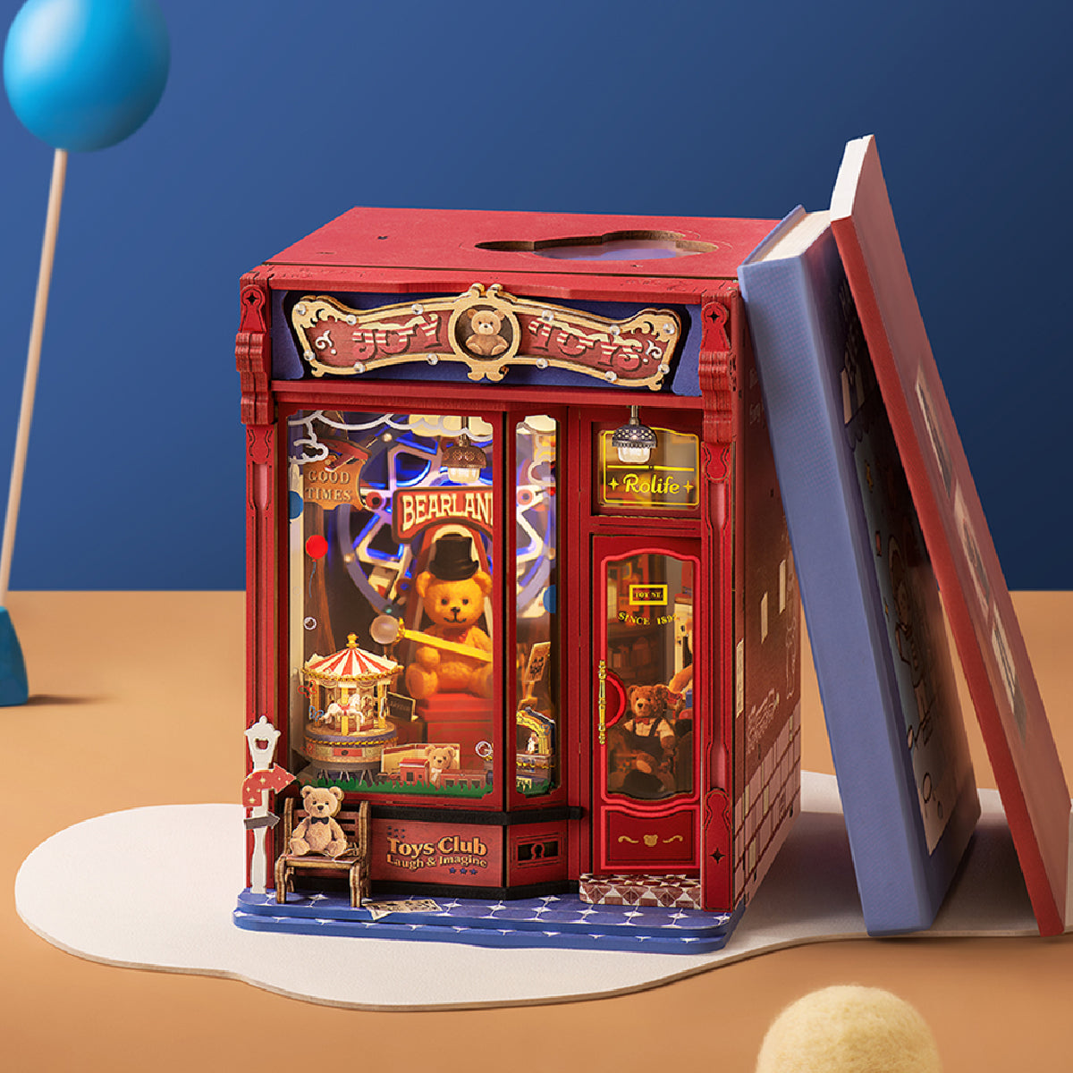 Rolife DIY Boekenhoek Joy Toys – TGE06 - Afbeelding 2