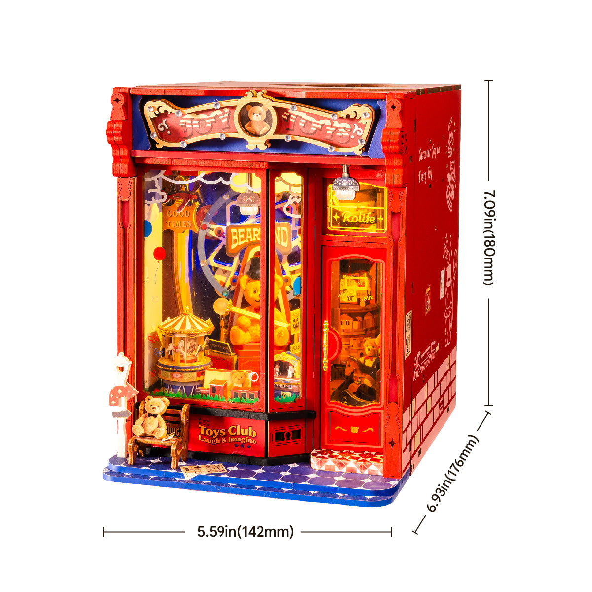 Rolife DIY Boekenhoek Joy Toys – TGE06 - Afbeelding 6