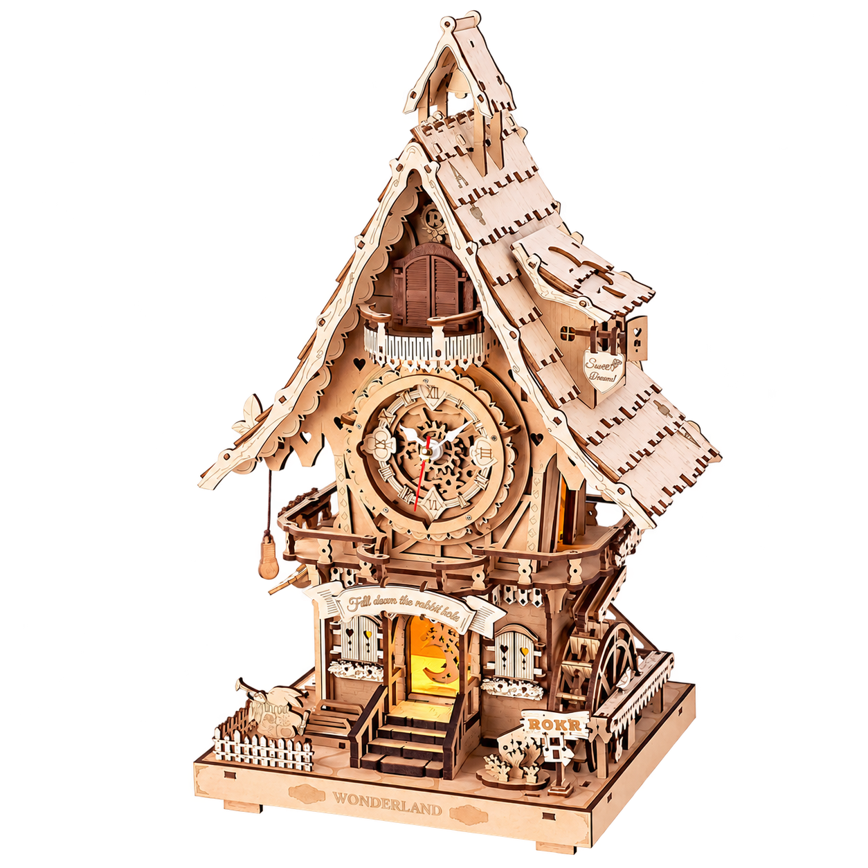 ROKR Cuckoo Clock (Naturel Hout) LC901