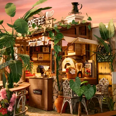 Rolife DIY Miniatuurhuis Leafree Café DH201 - Afbeelding 3