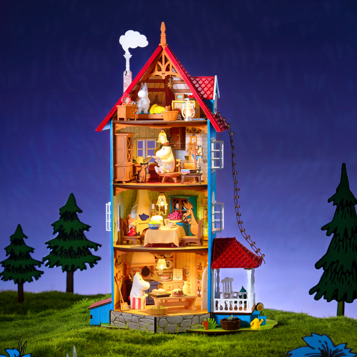 Rolife DIY Miniatuurhuis Moominhouse DA009 - Afbeelding 3