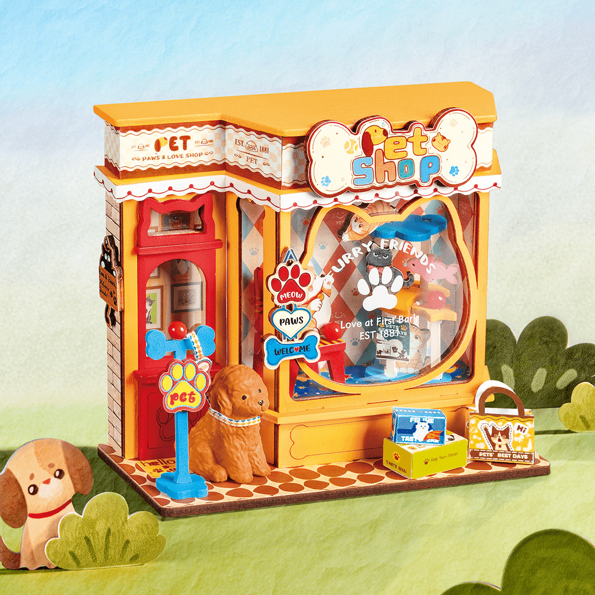 Rolife DIY Miniatuurhuis Pawfect Dierenwinkel DS045 - Afbeelding 2