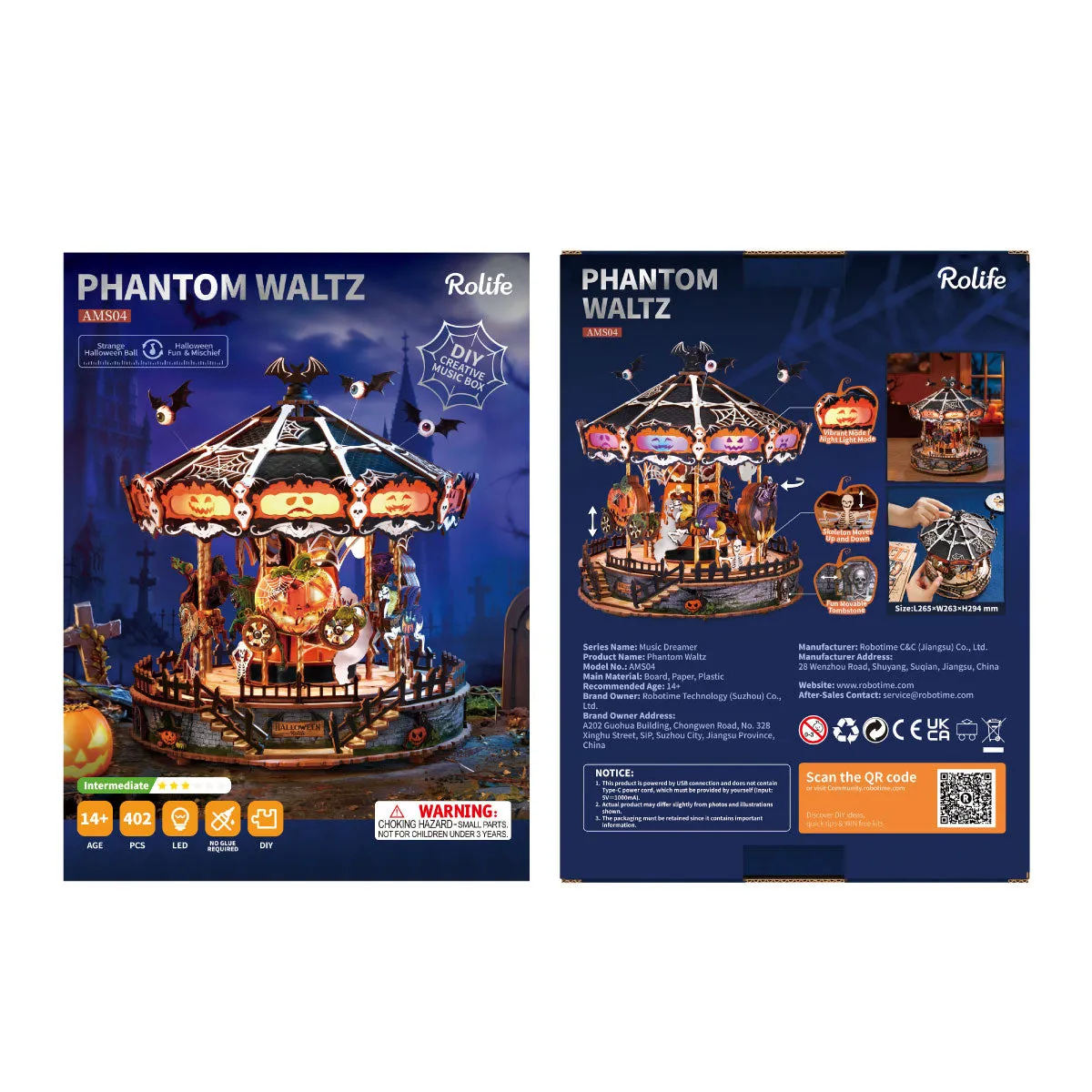 Rolife DIY Muziekdoos Phantom Waltz – AMS04 - Afbeelding 6