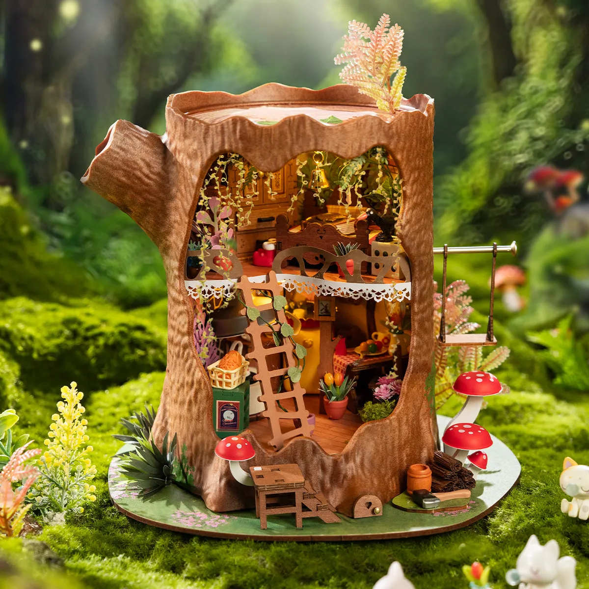 Rolife DIY Miniatuurhuis Sprookjesachtig Boomhuis DG179 - Afbeelding 2