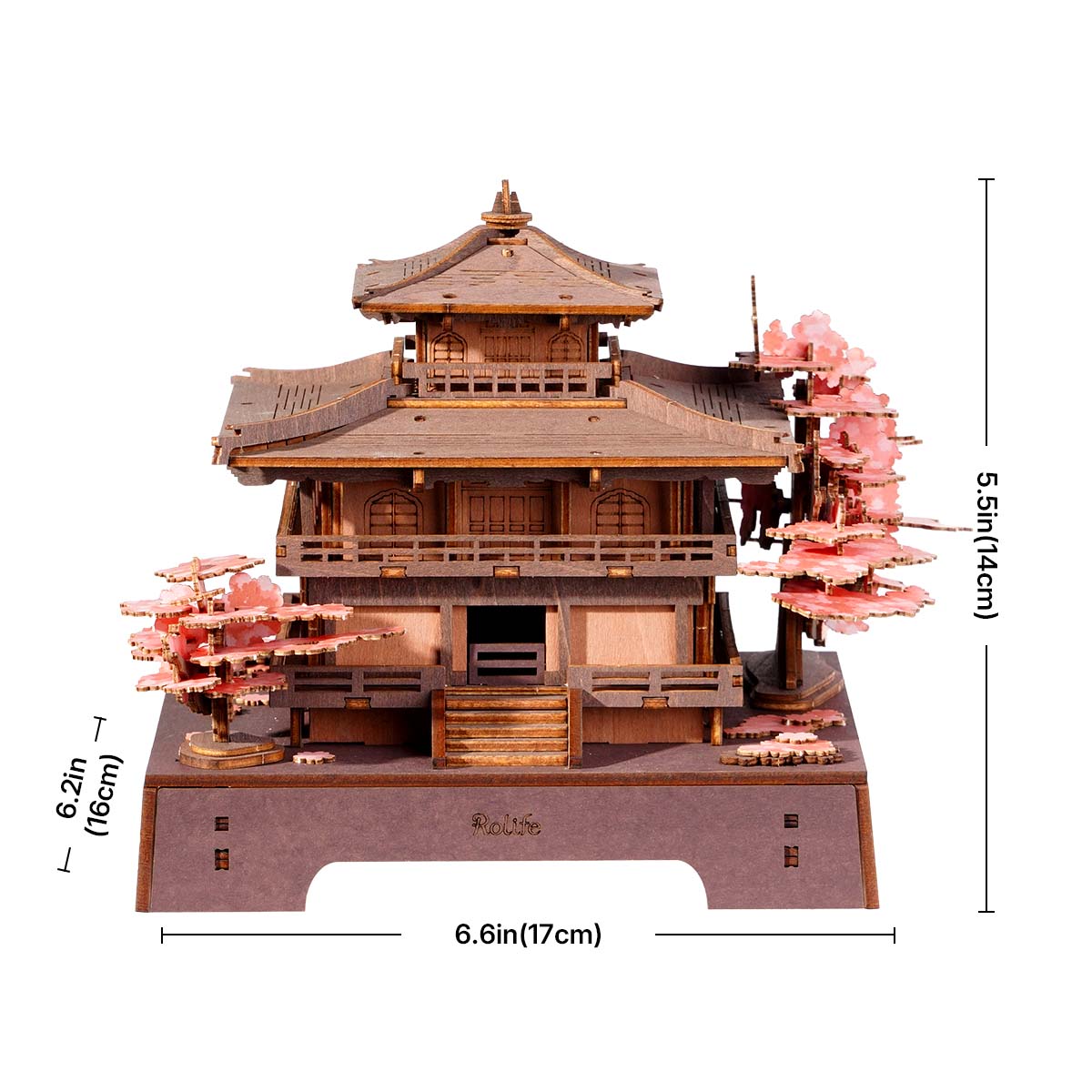 Rolife 3D Houten Puzzel Sakura Pavilion – TGA07 - Afbeelding 6