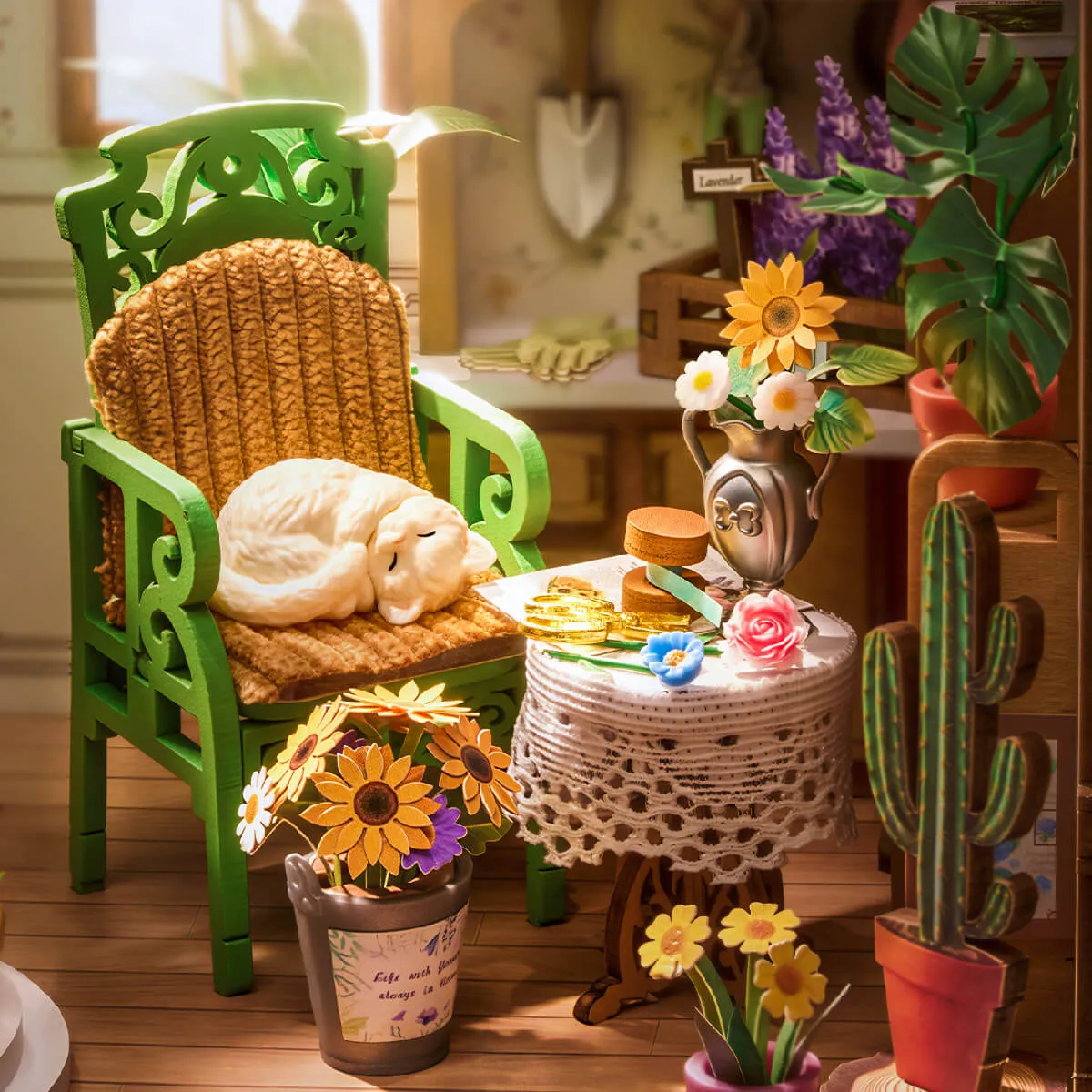 Rolife DIY Boekenhoek Secret Bloomy Nook – TGE04 - Afbeelding 5